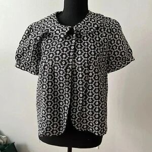 Willi Smith Black and White accent Top